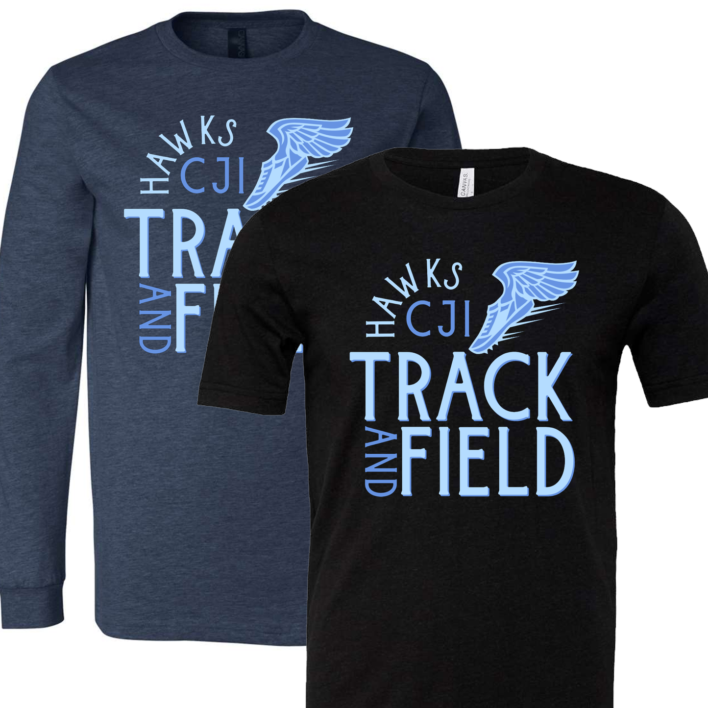 CJI Fleet Foot Track and Field Long or Short Sleeve Tee