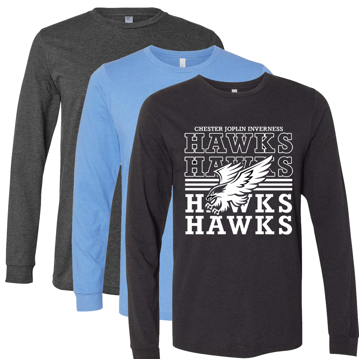 Hawks Repeat Long Sleeve Adult and Youth