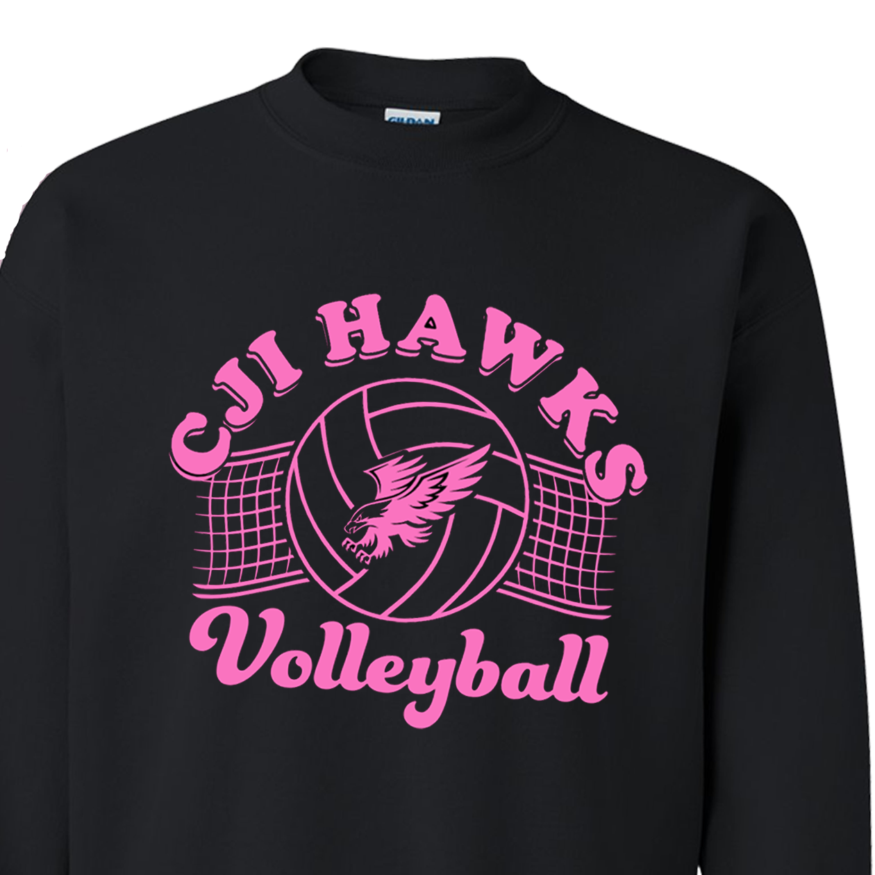 Pink Hawks Volleyball Sweatshirt