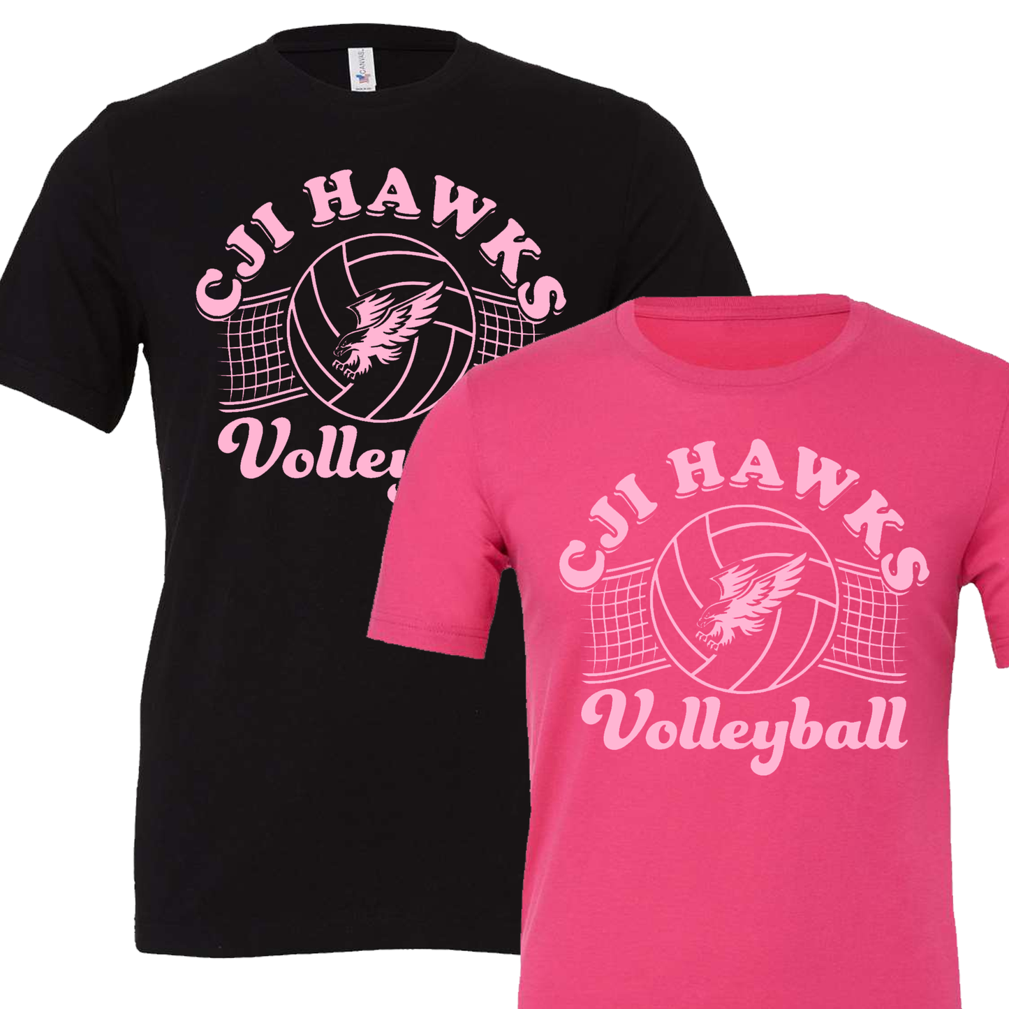 Pink Hawks Volleyball Short Sleeve
