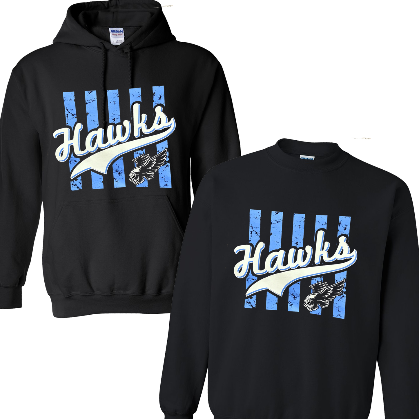 Striped Hawks Adult, Youth, Toddler Sweatshirt