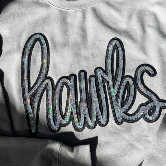 Sequin Hawks Crewneck Sweatshirt