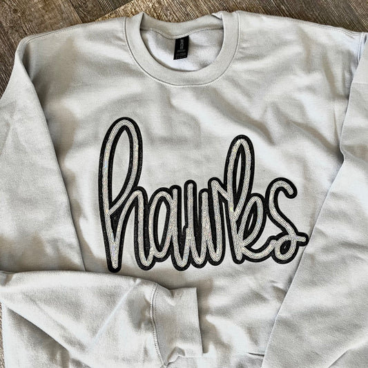 Sequin Hawks Crewneck Sweatshirt