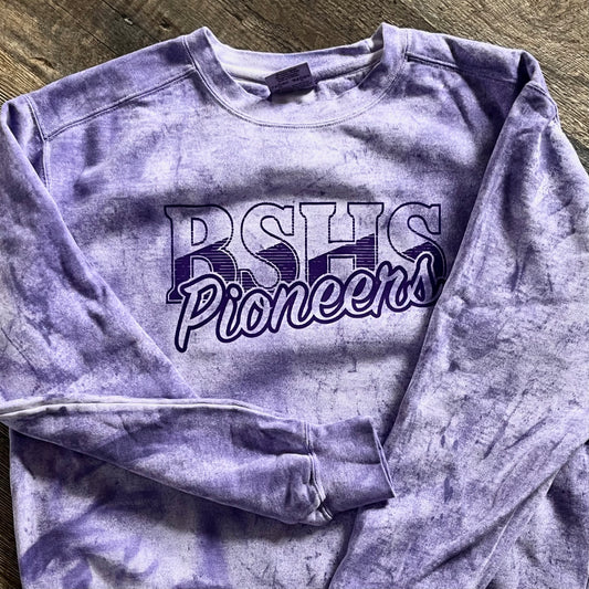 Big Sandy Pioneers Colorblast Crewneck Sweatshirt