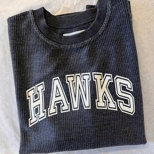 Collegiate Hawks Corduroy Knit Pullover