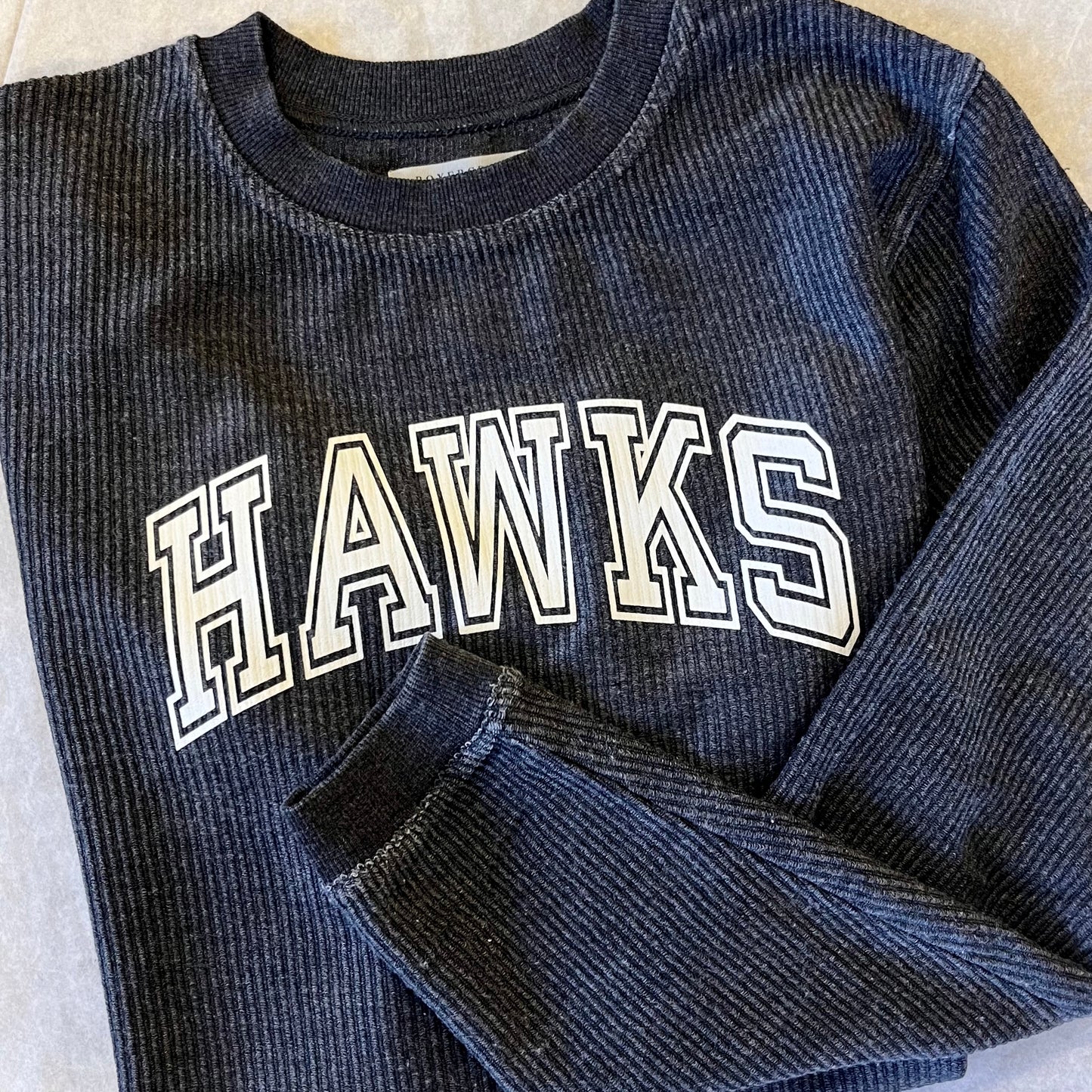 Collegiate Hawks Corduroy Knit Pullover