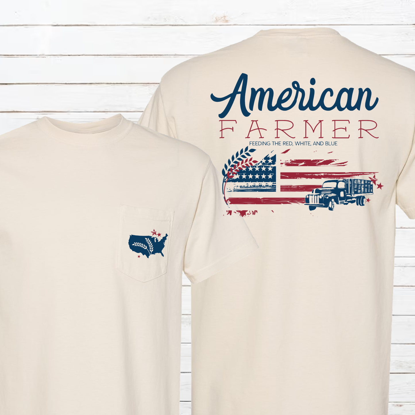 American Farmer Short Sleeve Pocket Tee