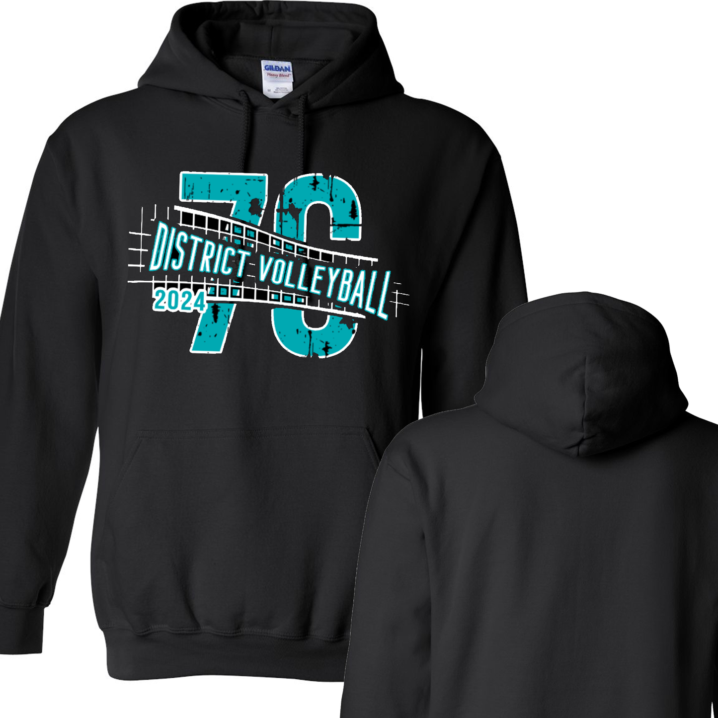 7C District Volleyball Hoodie w/ No Roster on Back