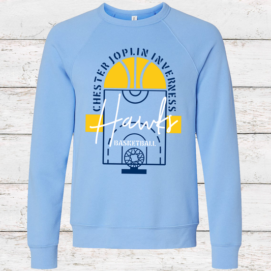 CJI Hawks Basketball Crewneck Sweatshirt