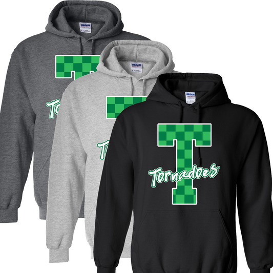 Checkered Tornadoes Sweatshirt- Adult and Youth