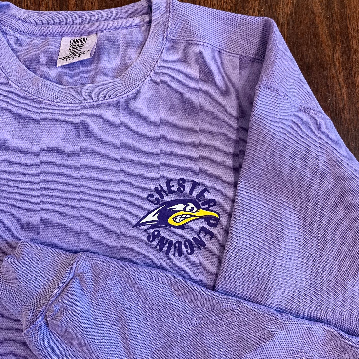 Chester Penguins Retro Tee and Crewneck Sweatshirt