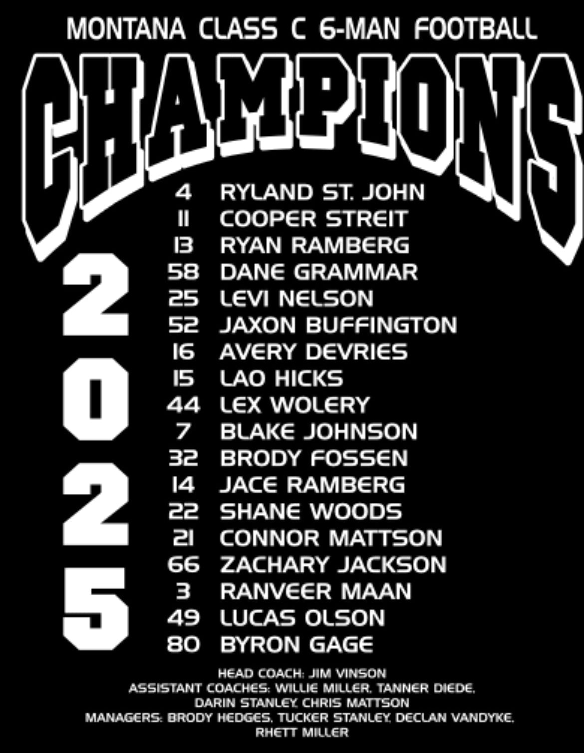 CJI Hawks STATE CHAMPS Apparel