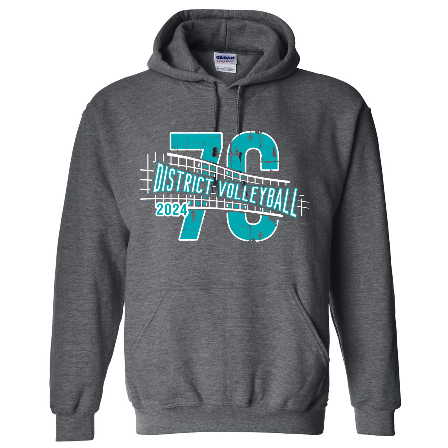 7C District Volleyball Hoodie w/ No Roster on Back