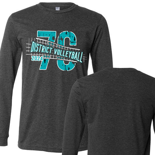 7C District Volleyball Long Sleeve W/ No Roster on Back