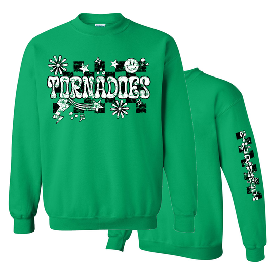 Adult Groovy Tornadoes Crewneck Sweatshirt