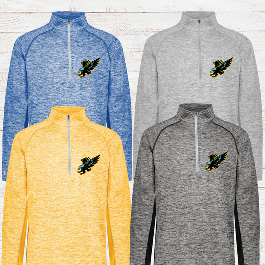 Full Color Hawk Half Zip Pullover