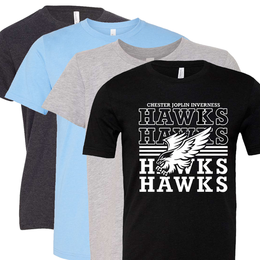 Hawks Repeat Short Sleeve Adult and Youth
