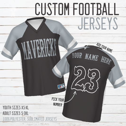 North Country Mavericks Custom Football Jersey