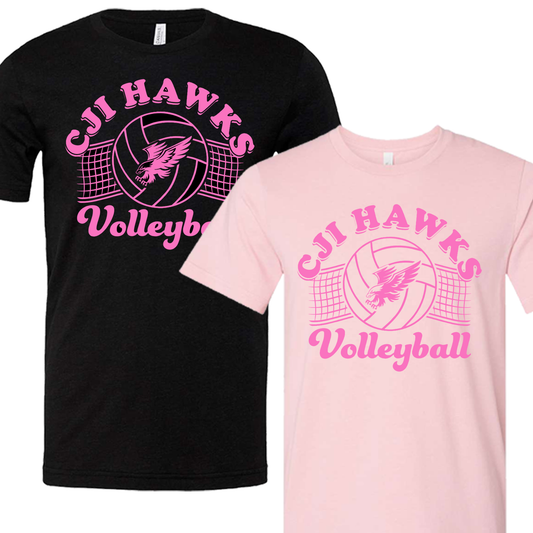 Pink Hawks Volleyball Short Sleeve