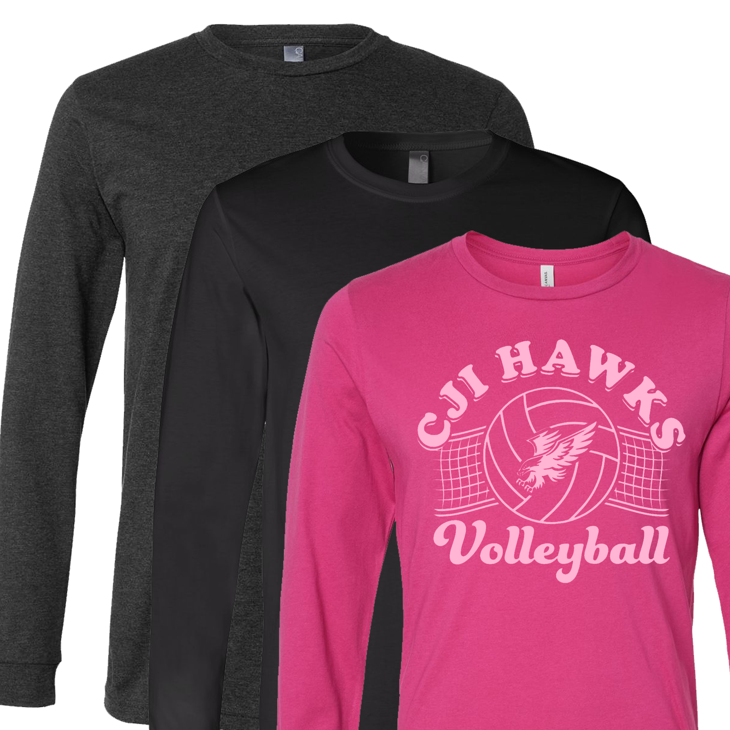 Pink Hawks Volleyball Long Sleeve