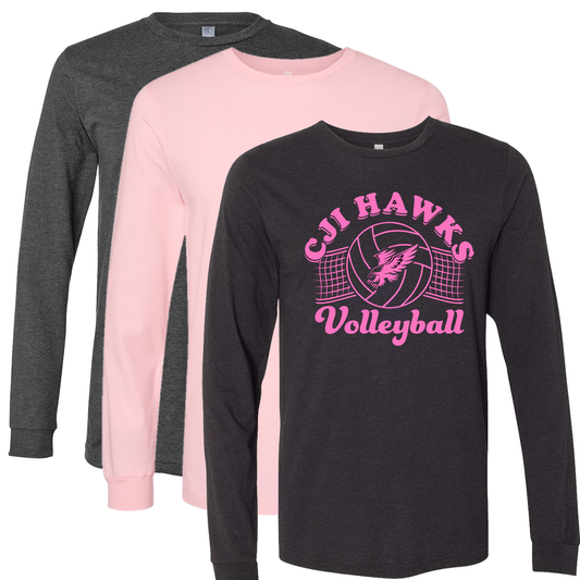 Pink Hawks Volleyball Long Sleeve