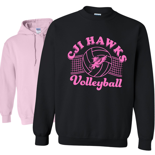 Pink Hawks Volleyball Sweatshirt