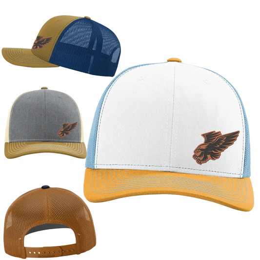 Richardson 112 Hawk Leather Patch Trucker Cap