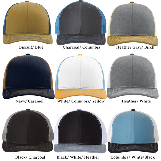 Richardson 112 Hawk Leather Patch Trucker Cap