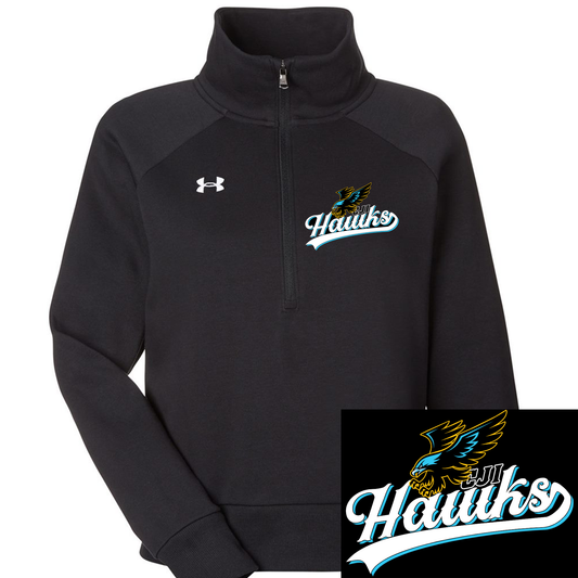 Women's UA Hawks Rival Half Zip Pullover Fleece