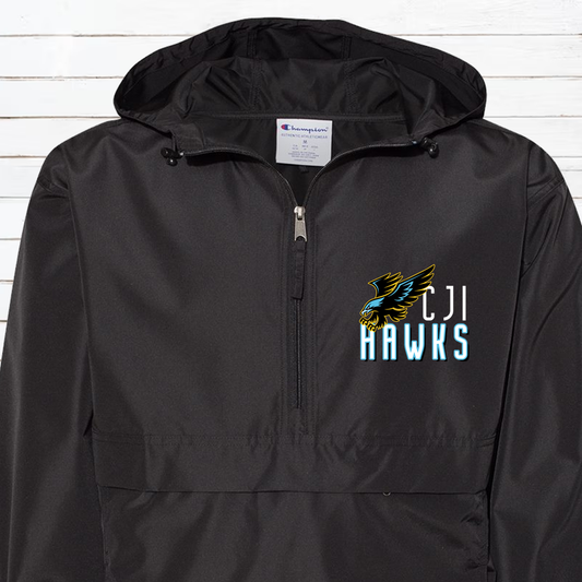 CJI Hawks Champion Windbreaker Half Zip Pullover