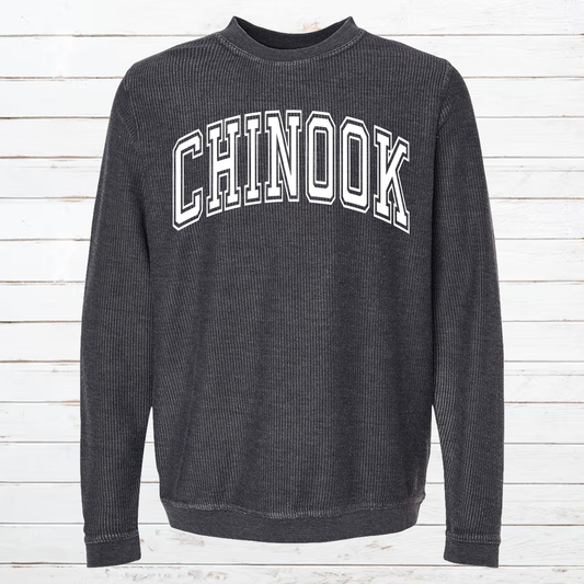 Collegiate Corduroy Knit Pullover- Chinook