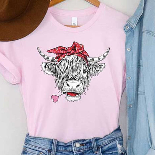 Highland Valentine Short Sleeve Tee