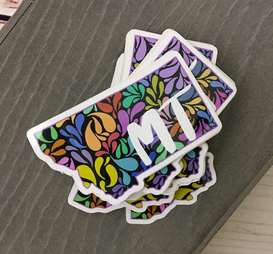 Multicolor MT Filigree Sticker