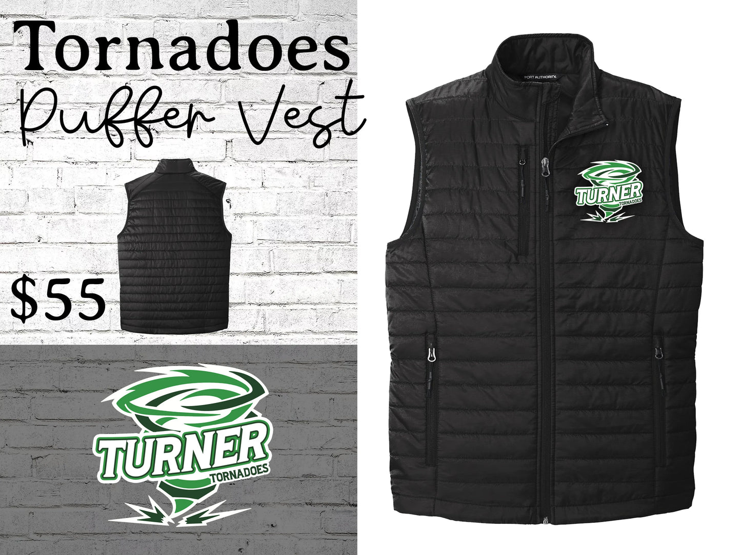 Tornadoes Puffer Vest