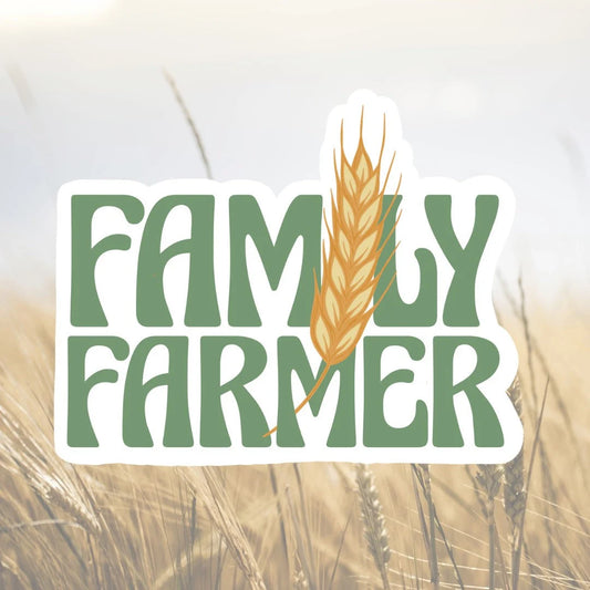 Family Farmer Sticker