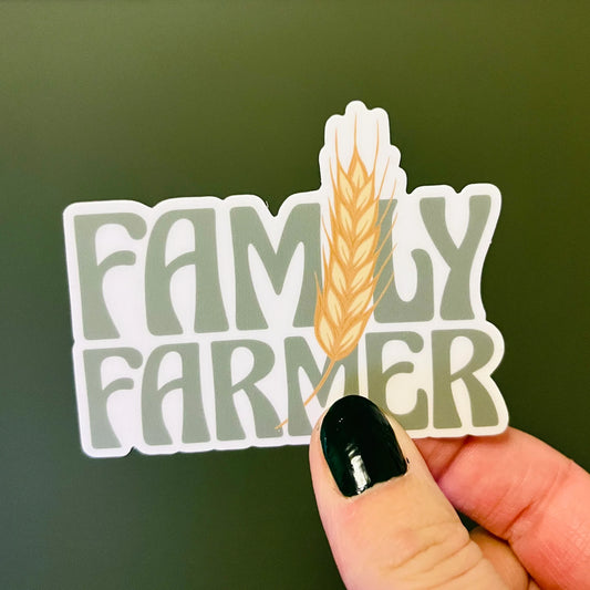 Family Farmer Sticker