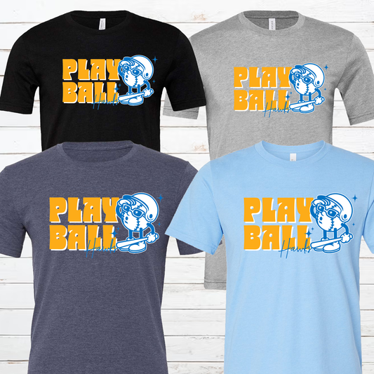 Play Ball Hawks Baseball Short Sleeve Shirt