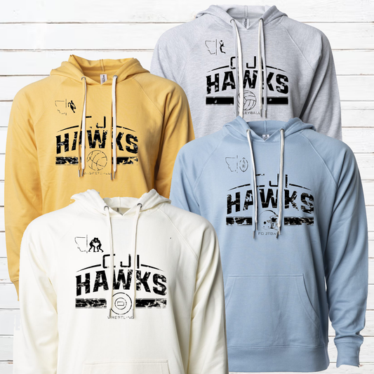 Hawk Sports Double Drawcord Hoodie