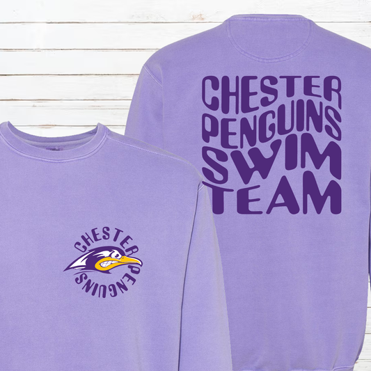 Chester Penguins Retro Tee and Crewneck Sweatshirt
