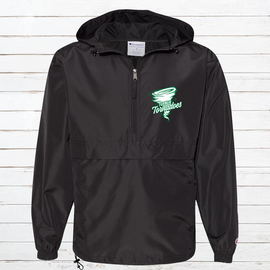 Turner Tornadoes Champion Windbreaker Half Zip Pullover