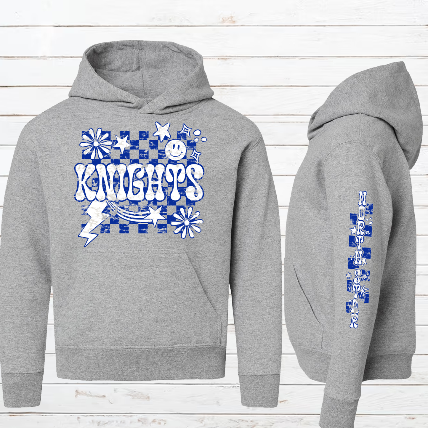 Youth Knights Groovy Print Hooded Sweatshirt