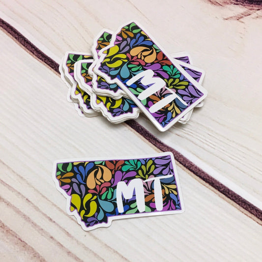 Bright and Colorful MT Diecut Vinyl Sticker